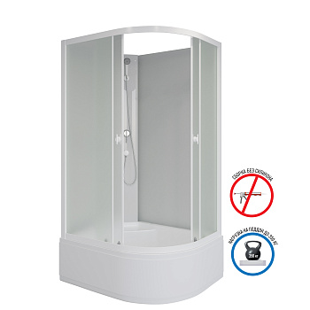 Душевая кабина Niagara Promo P120/90/40L/MT/BK 120х90 асимметричная Душевая кабина Niagara Promo P120/90/40L/MT/BK 120х90 асимметричная